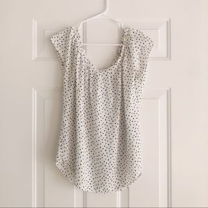 Lauren Conrad Polka Dotted Dressy Top